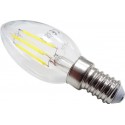 Bec Led Filament E14 4W C35 Alb Rece 2