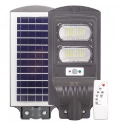Lampa Stradala Led 60W Cu Panou Solar Senzor Si Telecomanda