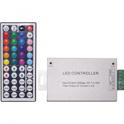 CONTROLER RGB 12A + TELECOMANDA 44