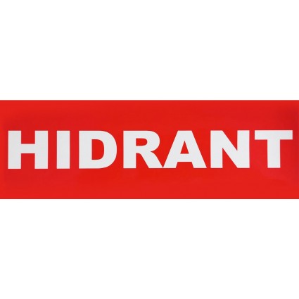 Autocolant Hidrant 29.5x9.7Cm Pentru Lampi Emergenta Ip65