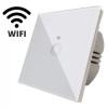 Intrerupator Touch Simplu Wi-Fi Alb Cu Fata Din Sticla