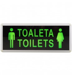 Lampa Iluminat Emergenta Toaleta Toilets Femei - Barbati Cu O Fata