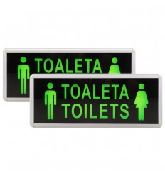 Indicator LED Toaleta Toilets Femei - Barbati Cu Doua Fete