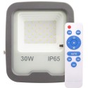 Proiector Led Gri 30W 6400K Cu Senzor Crepuscular si Telecomanda - 1