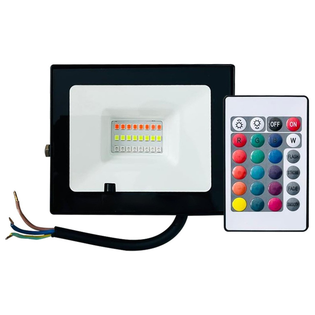 Proiector Cu Led 20W Rgb Cu Telecomanda Ir - 1