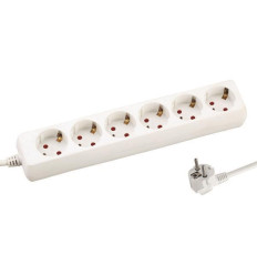 Prelungitor Cu 6 Prize Schuko Cu Protectie, Cablu De 3X1,5Mm, Lungime 3M 1