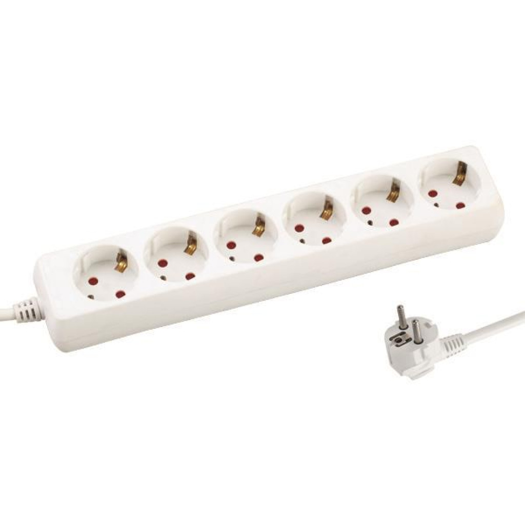 Prelungitor Cu 6 Prize Schuko Cu Protectie, Cablu De 3X1,5Mm, Lungime 3M 1