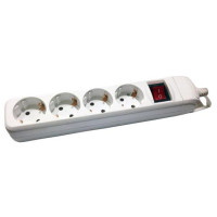 Bloc De 4 Prize Schuko Cu Protectie Si Intrerupator Fara Cablu 1