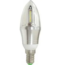Bec Led E14 4W Lumanare Clar Alb Rece