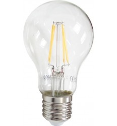 Bec Led Filament E27 6W A60 Alb Cald