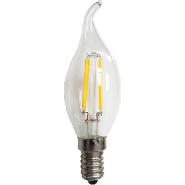 Bec Led Filament E14 4W Flacara C35 Alb Cald - 1