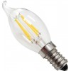 Bec Led Filament E14 4W Flacara C35 Alb Cald - 2