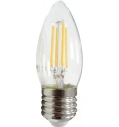 Bec Led Filament E27 4W C35 Alb Cald