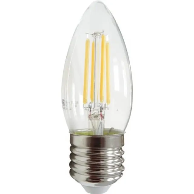 Bec Led Filament E27 4W C35 Alb Cald - 1