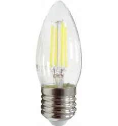 Bec Led Filament E27 4W C35 Alb Rece