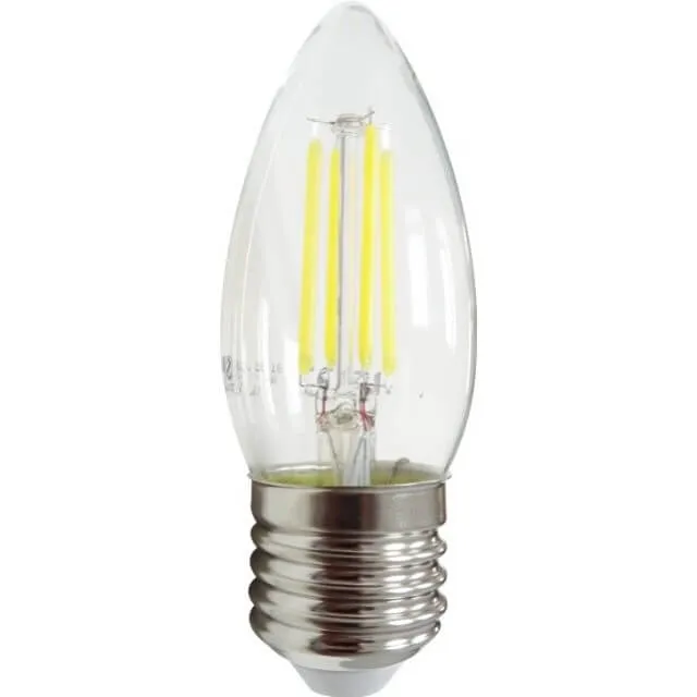 Bec Led Filament E27 4W C35 Alb Rece - 1