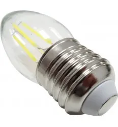 Bec Led Filament E27 4W C35 Alb Rece