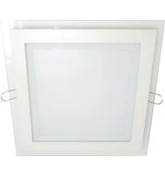 Spot Led 16W Patrat Cu Rama De Sticla