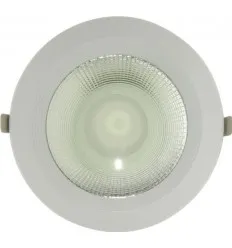 Spot Cob Led 30W Downlight Rotund Alb Rece