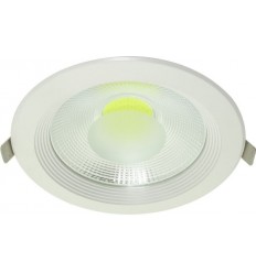 Spot Cob Led 20W Downlight Rotund Alb Rece