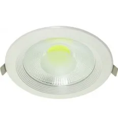 Spot Cob Led 20W Downlight Rotund Alb Rece