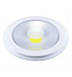 Spot Cob Led 15W Rotund Alb Rece Cu Geam