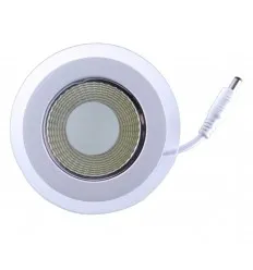 Spot Cob Led 5W Rotund Alb Cald Cu Geam