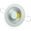 Spot Cob Led 5W Rotund Alb Rece Cu Geam  2
