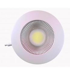 Spot Led 15W Rotund Transparent Alb Rece