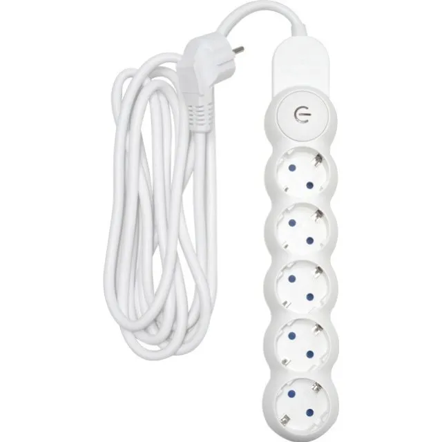 Prelungitor 5 Prize Schuko + 3 Metri 3X1.5Mm + Intrerupator - 1