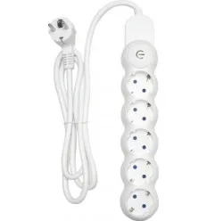 Prelungitor 5 Prize Schuko + 1.5 Metri 3X1.5Mm + Intrerupator