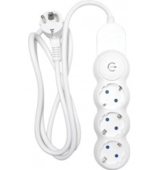 Prelungitor 3 Prize Schuko + 1.5 Metri 3X1.5Mm + Intrerupator