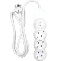 Prelungitor 3 Prize Schuko + 1.5 Metri 3X1.5Mm + Intrerupator
