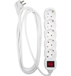 Prelungitor 5 Prize Schuko + 3 Metri + Intrerupator