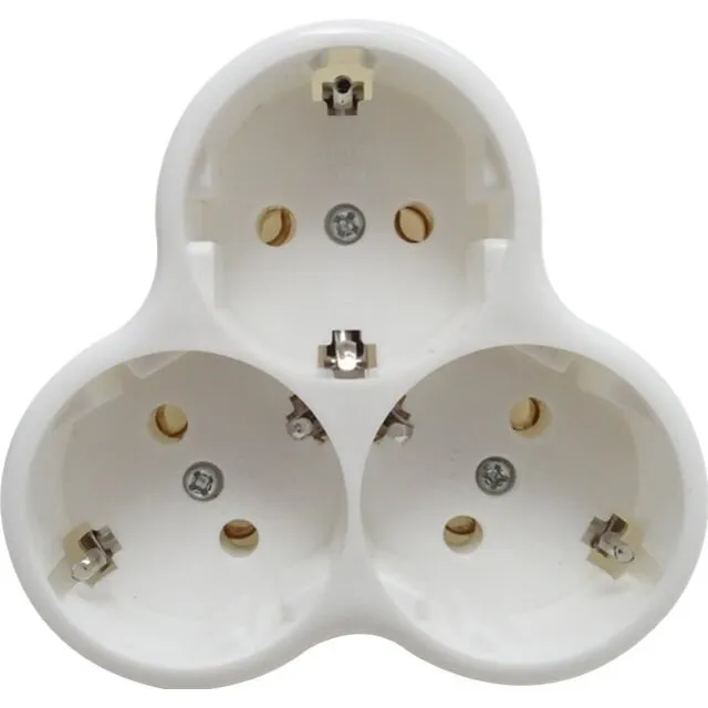Adaptor Stea Cu 3 Prize Cu Impamantare - 1