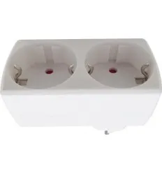 Adaptor Drept Cu 2 Prize Schuko