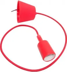 Pendul E27 Deco Rosu