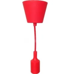 Pendul E27 Deco Rosu