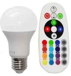 Bec Led E27 8W Rgb - Alb Rece Cu Telecomanda