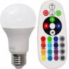 Bec Led E27 8W Rgb - Alb Rece Cu Telecomanda - 1