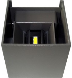 Aplica Led Neagra 6W De Perete Exterior 606