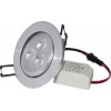 Spot Led 3X1W Rotund Rama Aluminiu - 3