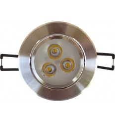 Spot Led 3X1W Rotund Rama Aluminiu