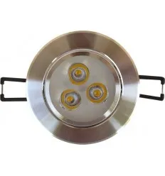 Spot Led 3X1W Rotund Rama Aluminiu
