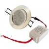 Spot Led 3X1W Rotund Rama Aluminiu - 2