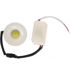 Spot Led 3W Rotund Alb Rece Mini
