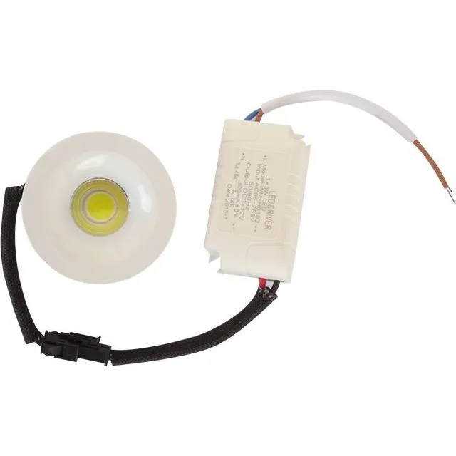 Spot Led 3W Rotund Alb Rece Mini  1