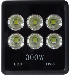 Proiector Led 300W 6X50W Alb Rece IP66