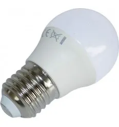 Bec Led E27 3W Sferic G45 Alb Rece