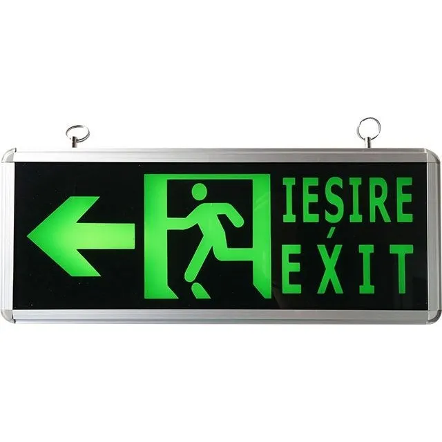 Lampa Emergenta Iesire Exit Sageata Stanga Cu 1 Fata  1
